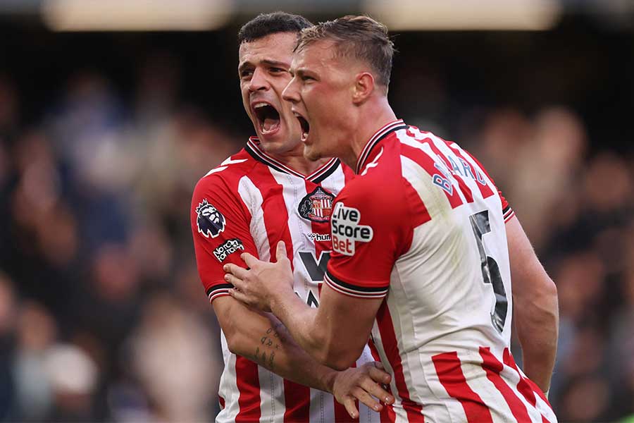 プレミアリーグ2位に浮上したサンダーランド【写真：ロイター】