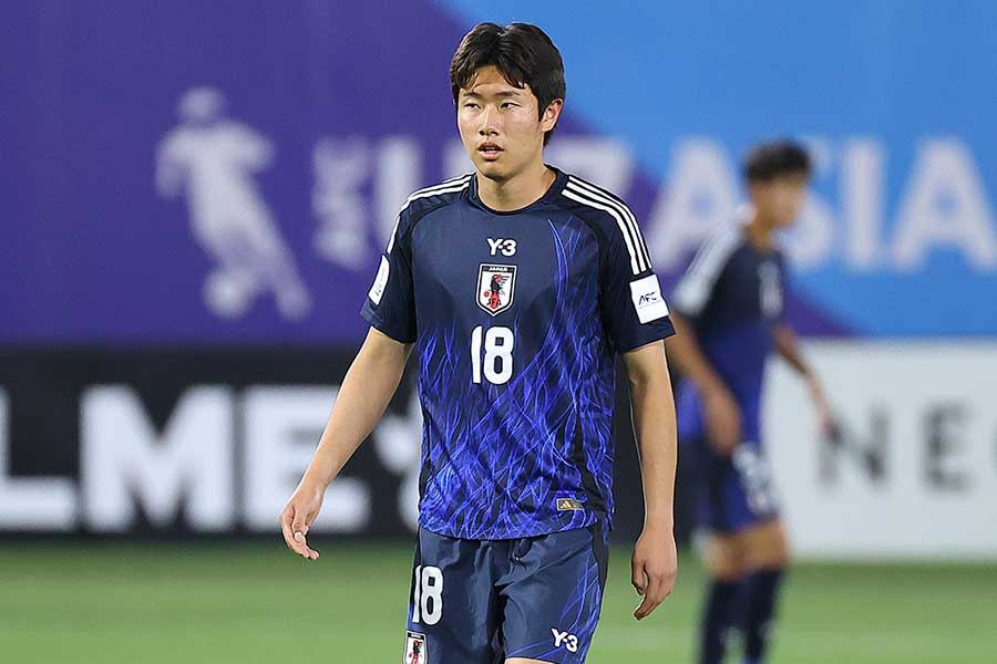 U-17日本代表メンバーから負傷離脱となった谷大地【写真:アフロ】