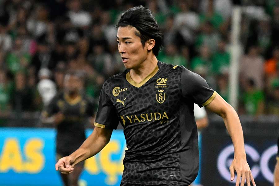 スタッド・ランスの中村敬斗【写真：L'EQUIPE/アフロ】