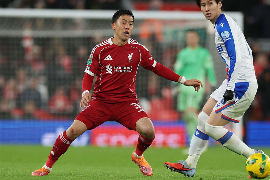 遠藤航がクリスタル・パレス戦でフル出場【写真：ロイター】