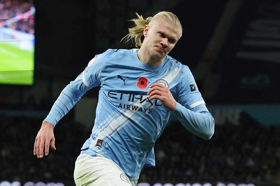 マンCのアーリング・ハーランド【写真：ロイター】