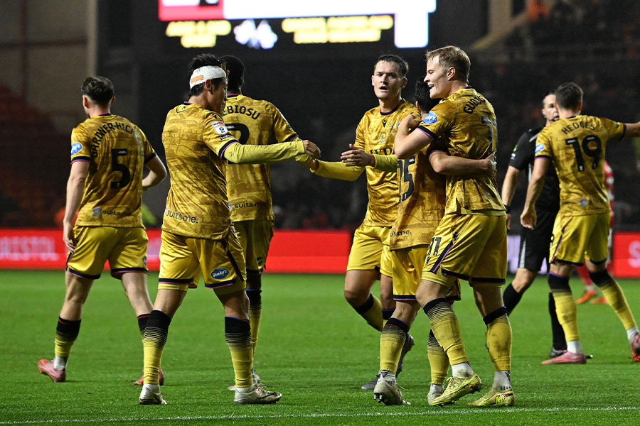 森下龍矢のクロスから大橋裕紀がゴールを決めた【写真:REX/アフロ】