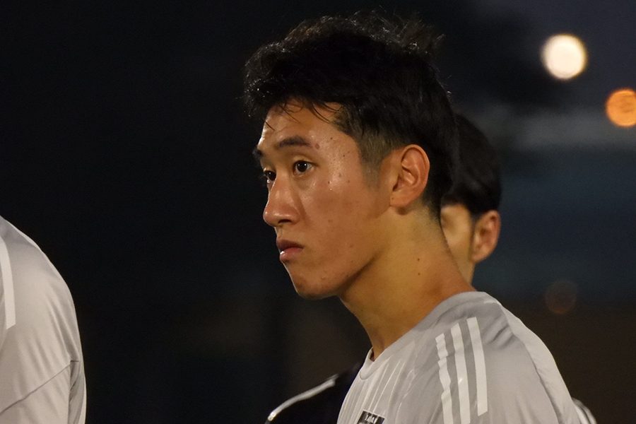 トレーニングに臨んだU-17日本代表・浅田大翔【写真:FOOTBALL ZONE編集部】