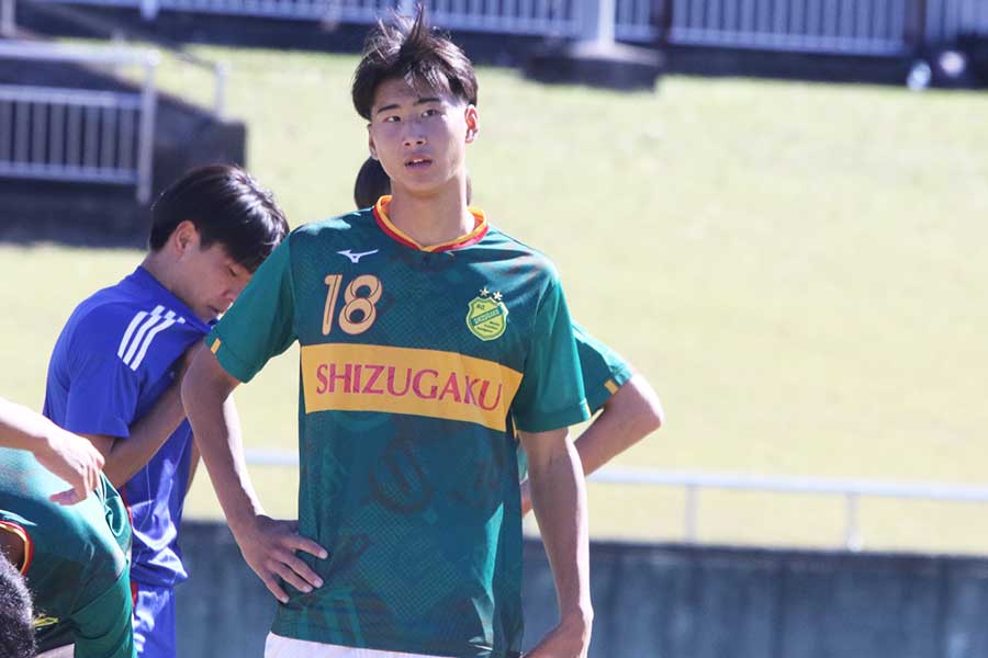 静岡学園の坂本健悟【写真：FOOTBALL ZONE編集部】