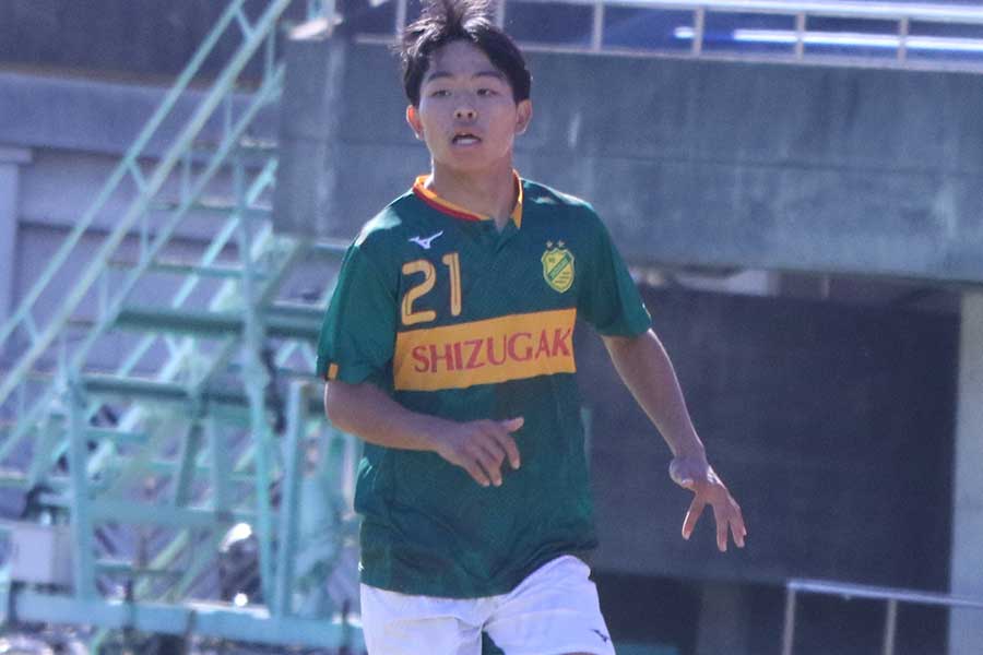 静岡学園の松永悠輝【写真:FOOTBALL ZONE編集部】
