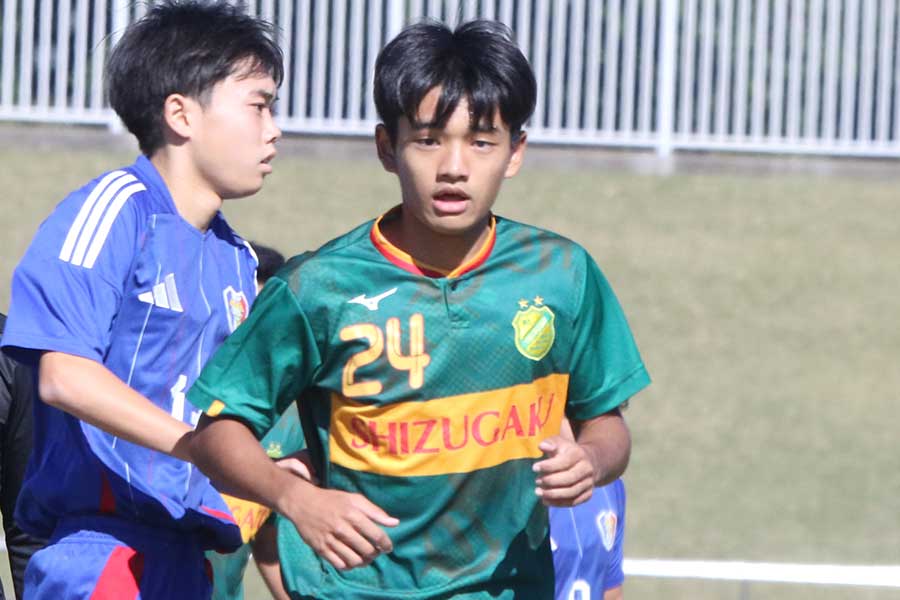 静岡学園の足立羽琉【写真:FOOTBALL ZONE編集部】