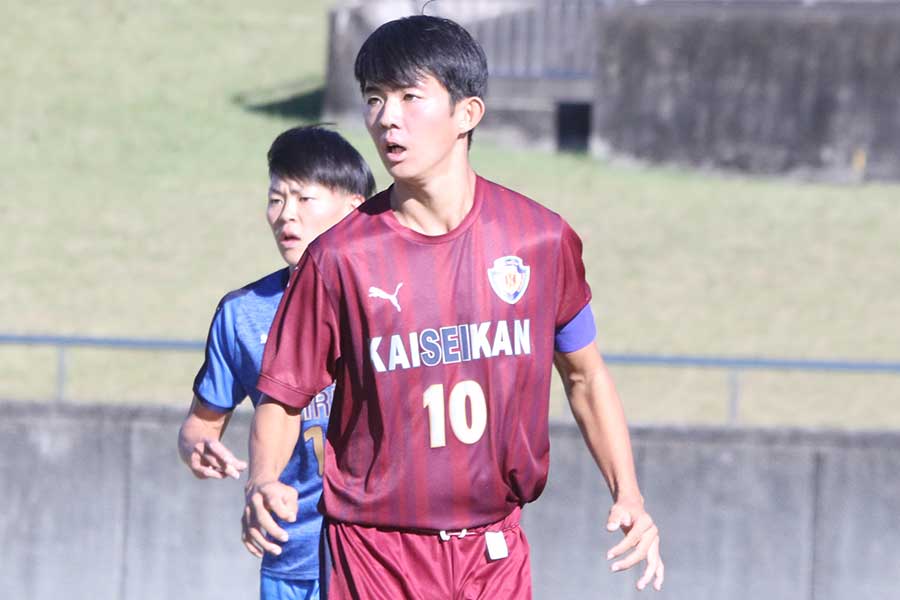 浜松開誠館の川合亜門【写真:FOOTBALL ZONE編集部】