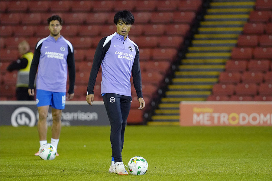 三笘薫の復帰が近づく【写真：REX/アフロ】