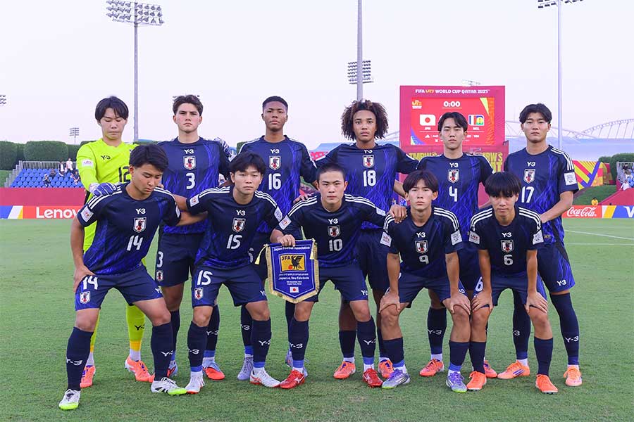 U-17日本代表と同メキシコ代表の交流をFIFA会長が称賛【写真：MEXSPORT/アフロ】