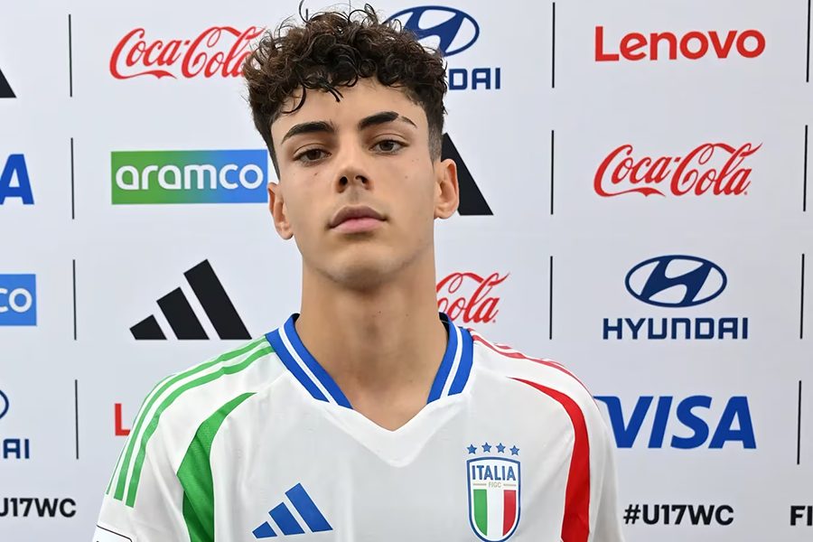 U-17イタリア代表のサムエレ・イナシオ【写真：FIFA】