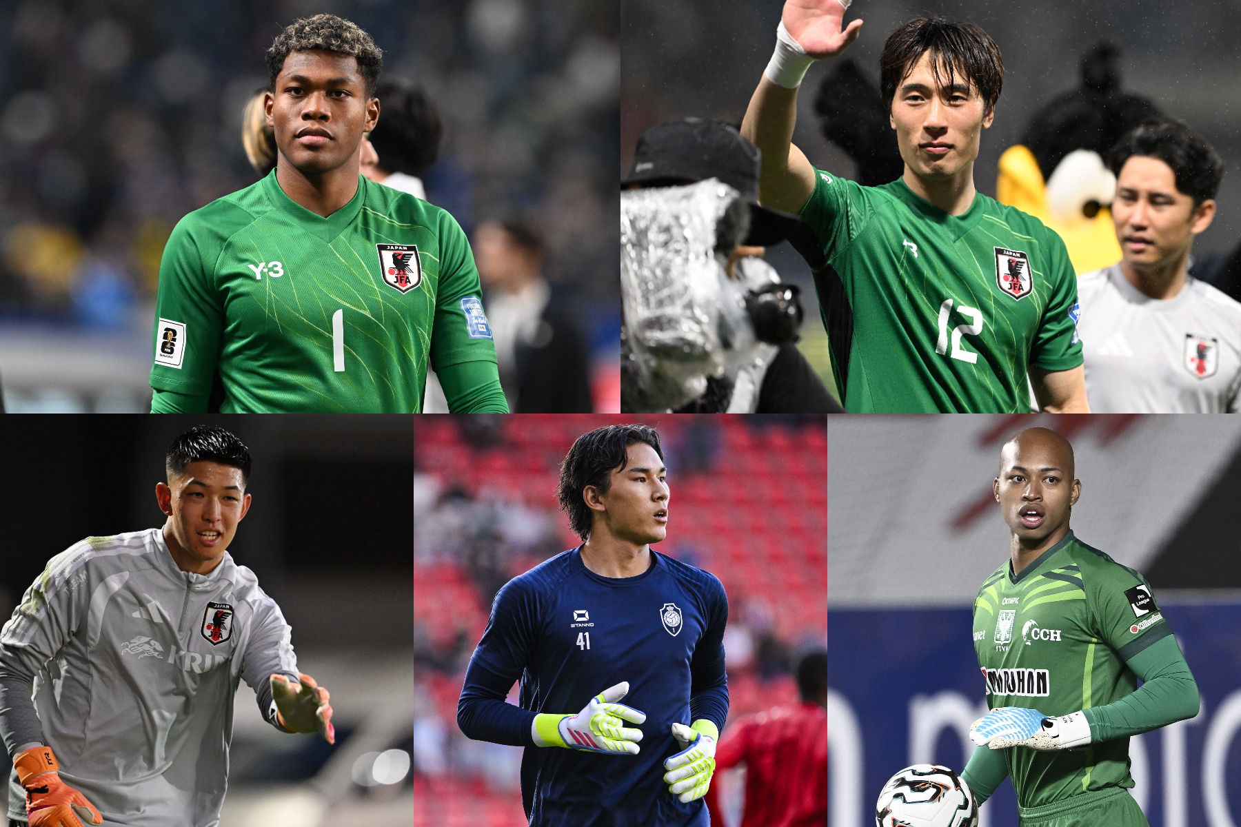 日本代表GKたちの活躍にも注目だ【写真:Belga Image/アフロ & 徳原隆元】