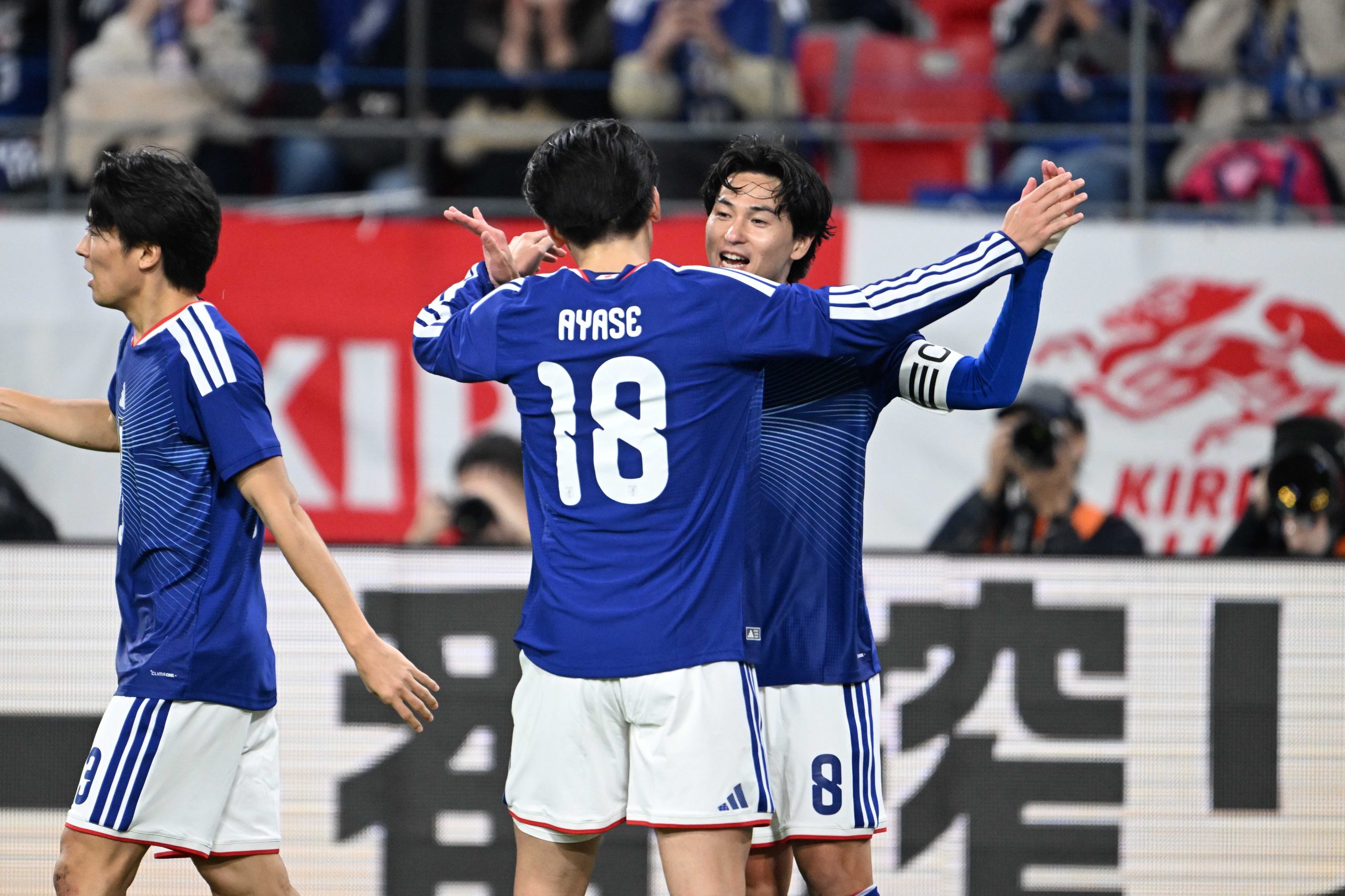 日本がガーナ相手に2-0で勝利した【写真:徳原隆元】