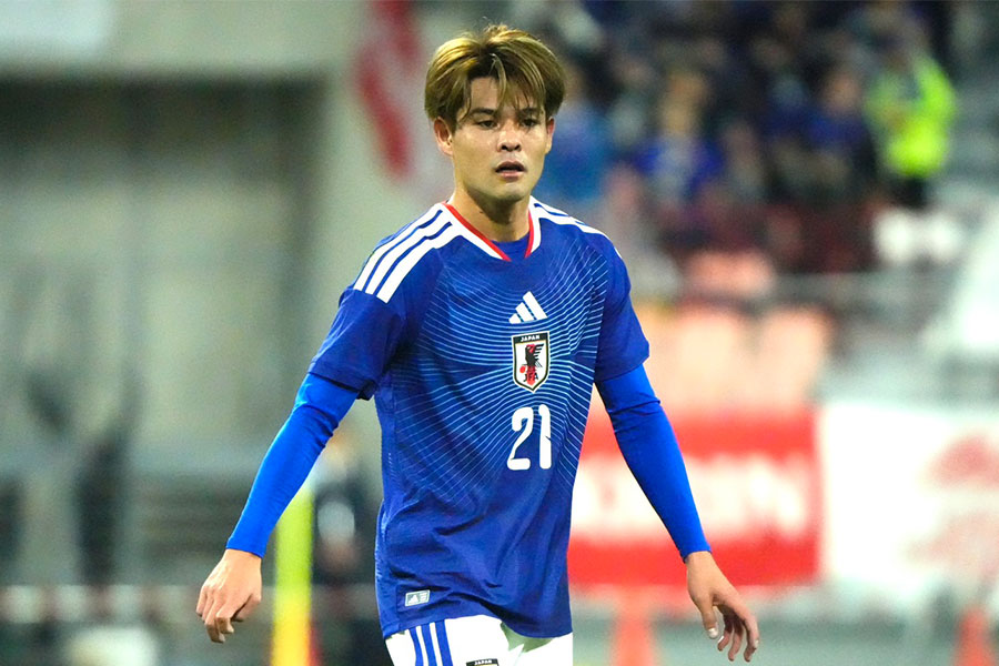 日本代表の佐野海舟【写真:増田美咲】