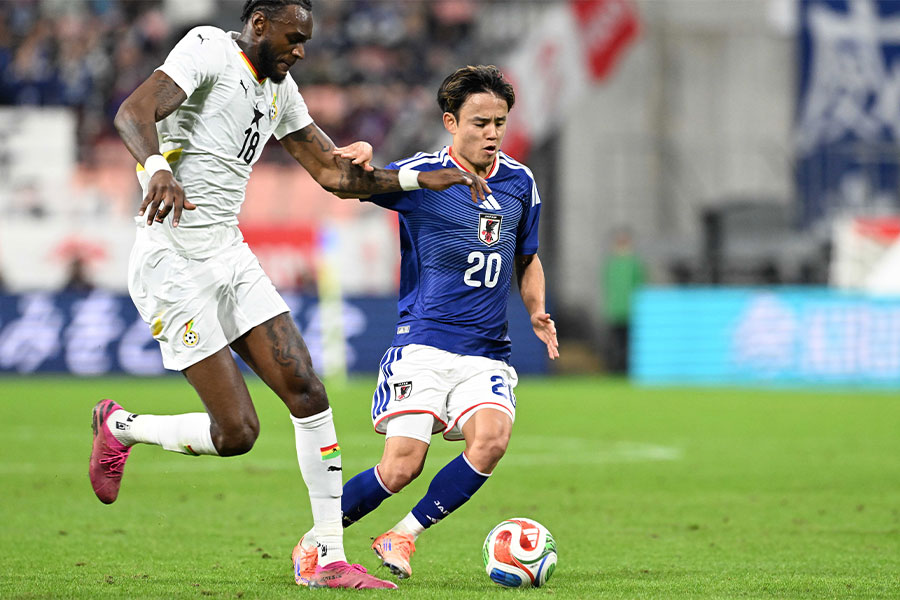 日本代表がガーナを圧倒【写真:徳原隆元】