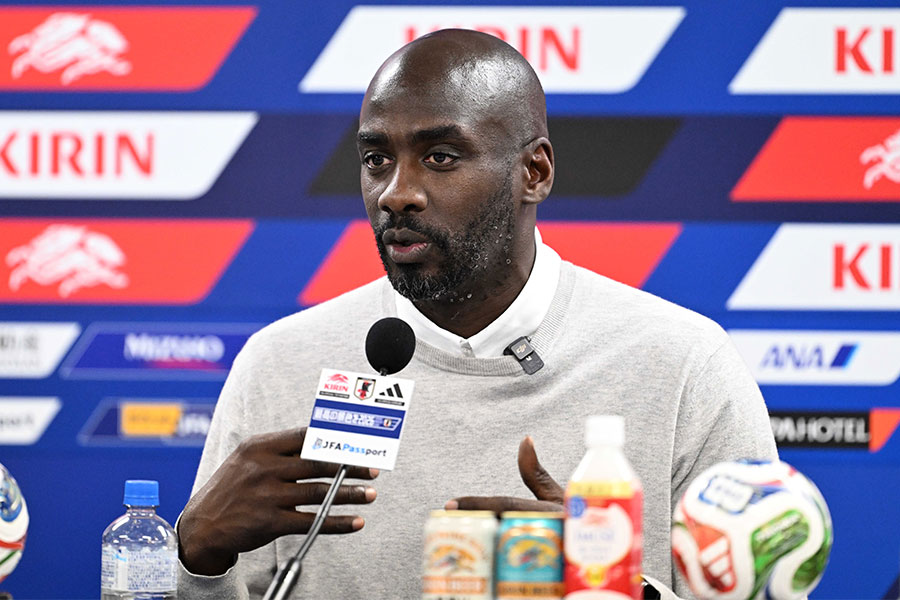 ガーナ代表のオットー・アッド監督が試合を振り返った【写真:徳原隆元】
