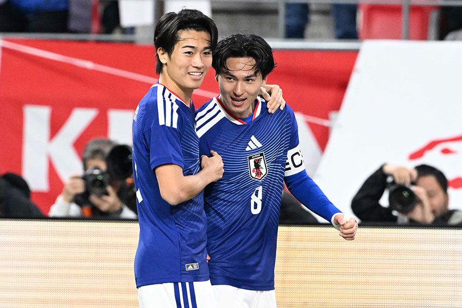 森保ジャパンがガーナ相手に快勝した【写真;徳原隆元】