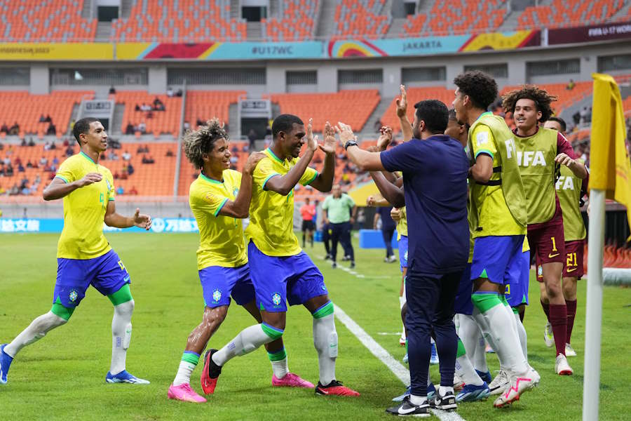 U-17ブラジルの圧勝劇に反響【写真：Getty Images】