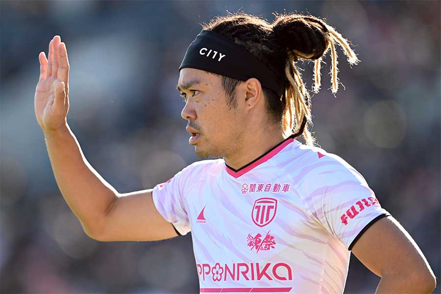 栃木シティの田中パウロ淳一【写真:徳原隆元】