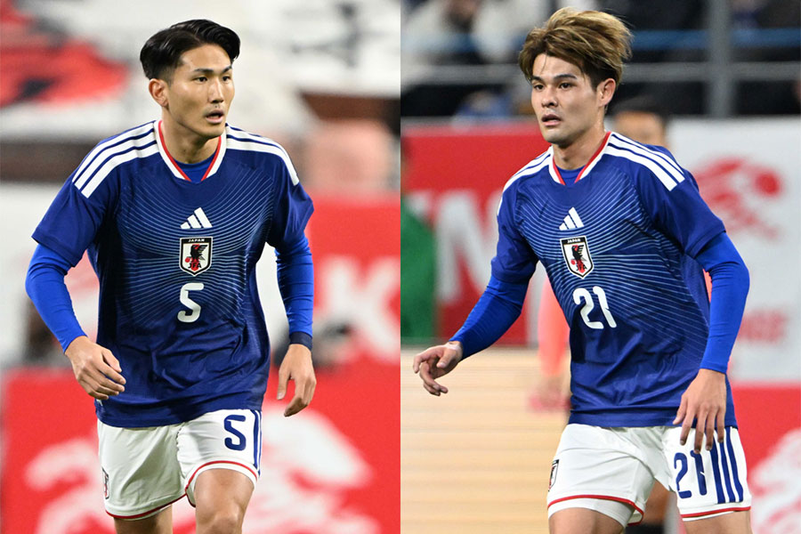 直近2試合で評価を高めた渡辺剛と佐野海舟【写真：徳原隆元】