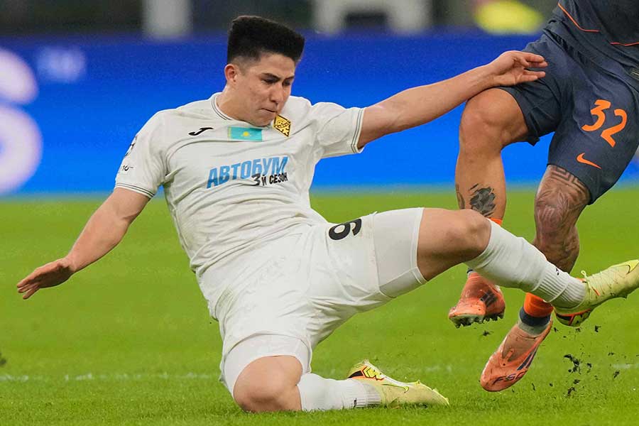 カザフスタン代表のダスタン・サトパエフ（写真はC【写真：AP/アフロ】