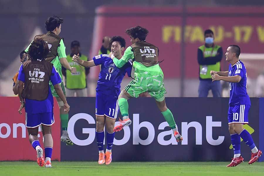 U-17W杯で快進撃を続ける日本代表【写真：MEXSPORT/アフロ】