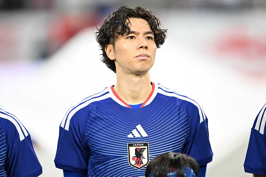 日本代表の田中碧【写真:徳原隆元】