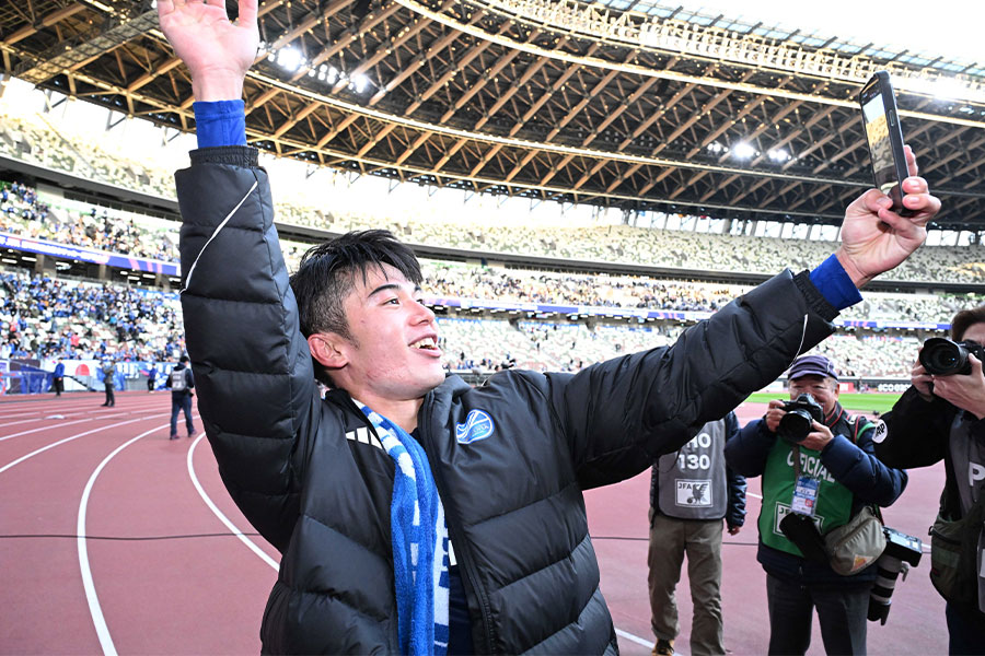 決勝ゴールを決めた林幸多郎【写真：徳原隆元】