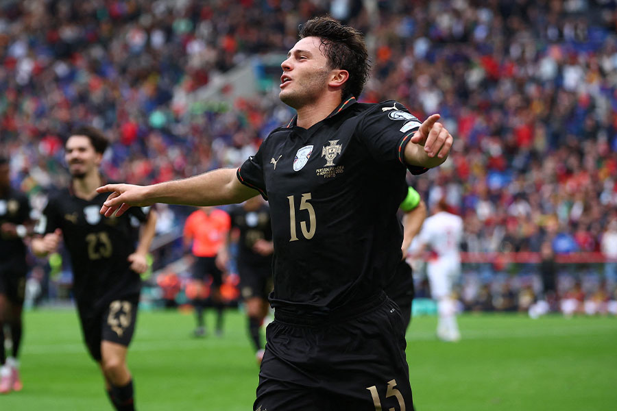 ジョアン・ネヴェスがアルメニア戦でハットトリック【写真:ロイター】