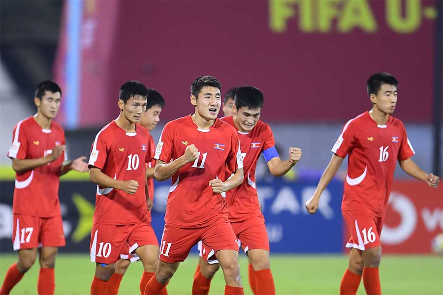 北朝鮮選手の振る舞いが物議【写真:MEXSPORT/アフロ】