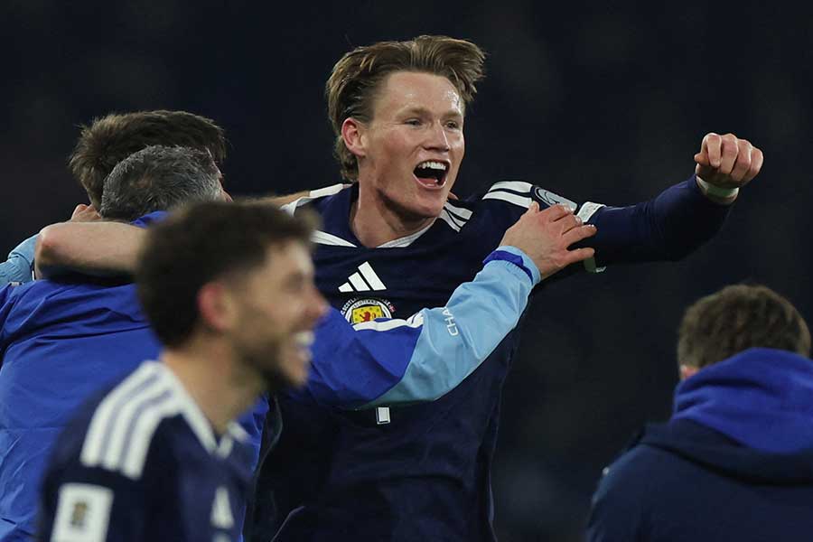 スコットランド代表のスコット・マクトミネイ【写真：ロイター】