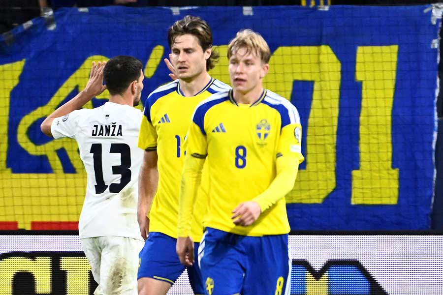 欧州予選で未勝利もプレーオフ進出を決めたスウェーデン代表【写真:ロイター】