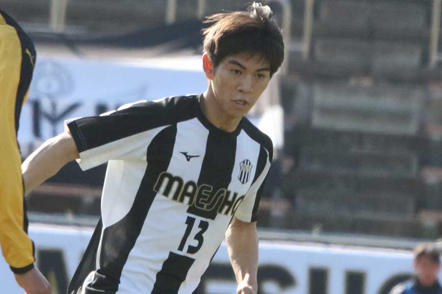前橋商業の平石岬暉【写真:FOOTBALL ZONE編集部】