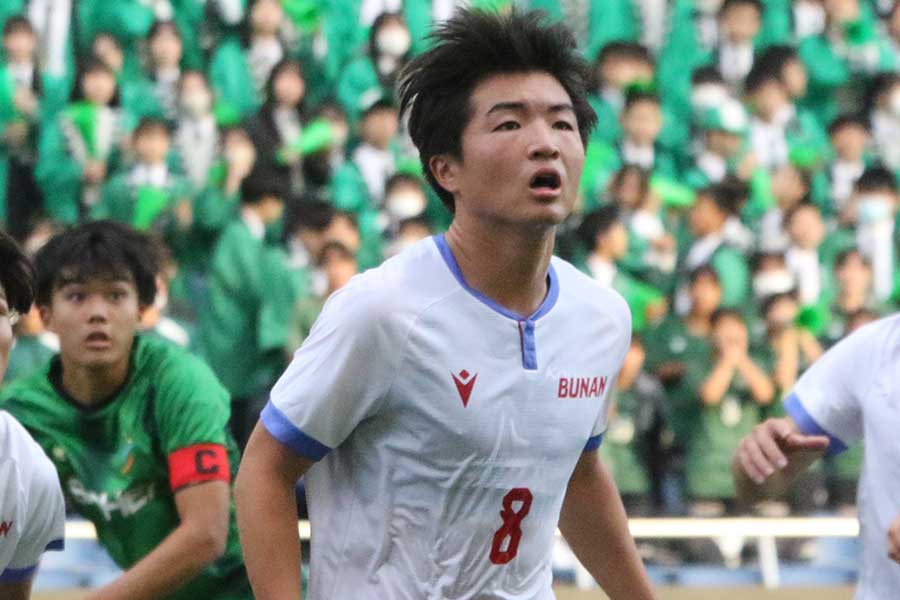 武南高の小山一絆【写真:FOOTBALL ZONE編集部】