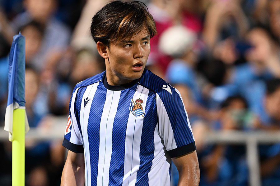 久保建英がソシエダ残留を明言した【写真:徳原隆元】