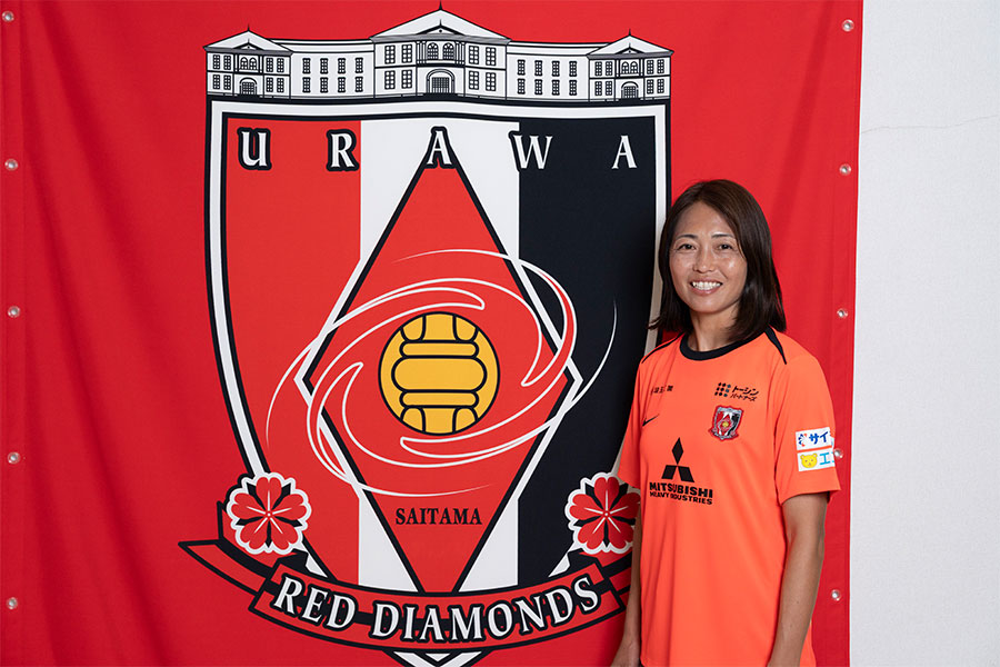 第一線を走り続ける浦和レディースの安藤梢【写真:増田美咲】