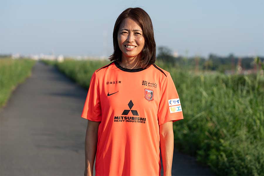 三菱重工浦和レッズレディースの安藤梢【写真:増田美咲】