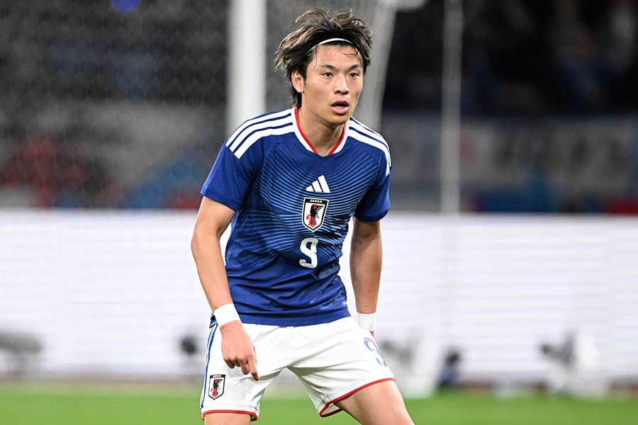 日本代表の町野修斗【写真:徳原隆元】