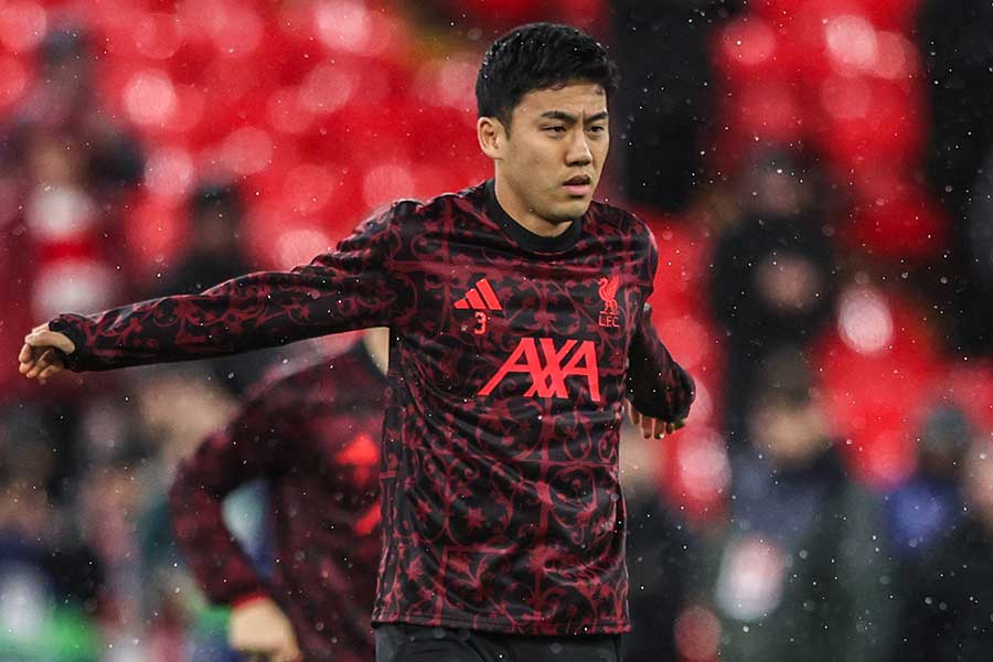 リバプールの遠藤航【写真：アフロ】