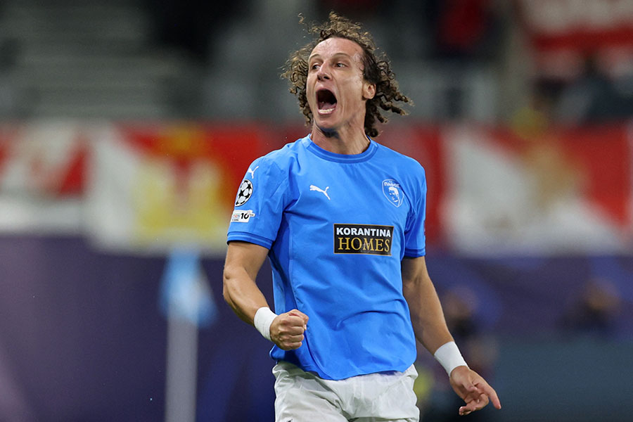 モナコ戦でゴールを決めたダビド・ルイス【写真:ロイター】