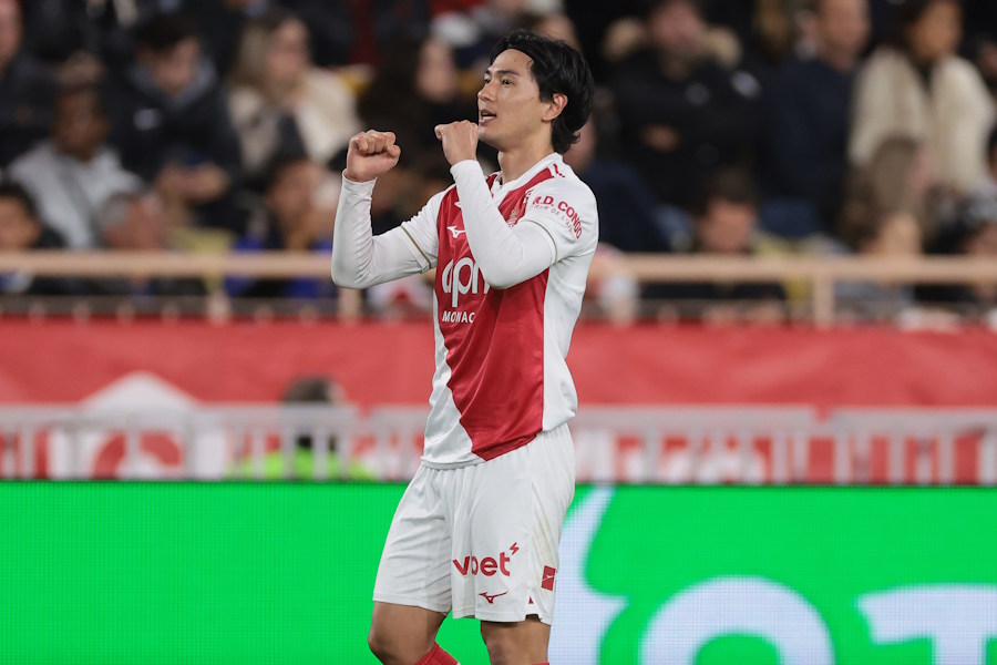 モナコの南野拓実【写真:ZUMA Press/アフロ】