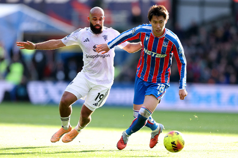 ユナイテッド戦にスタメン出場した鎌田大地【写真:ロイター】