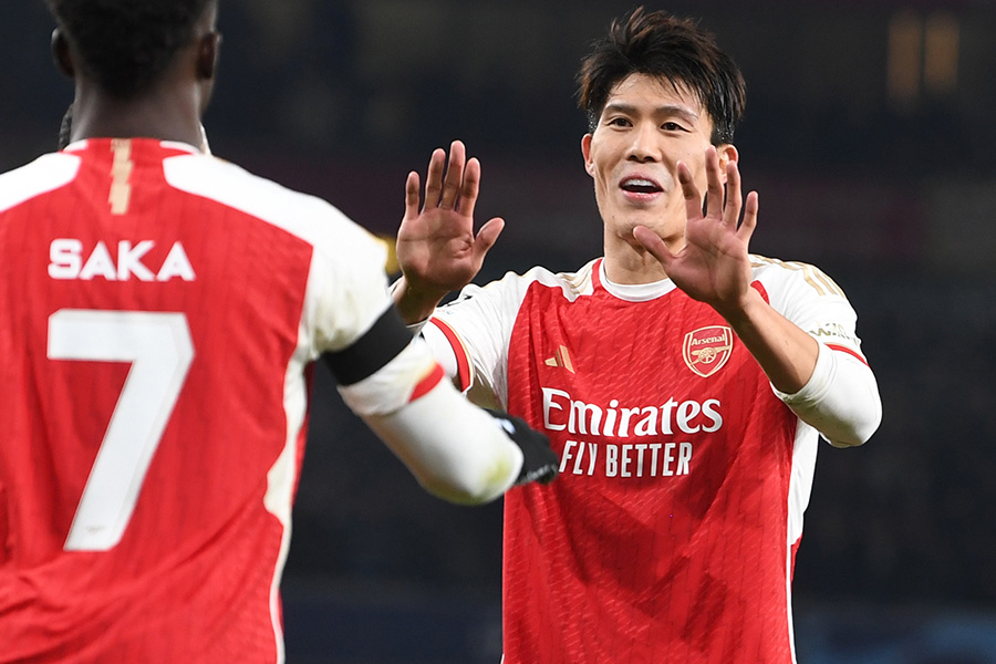 冨安健洋㋨ダッシュシーンに注目【写真：Getty Images】