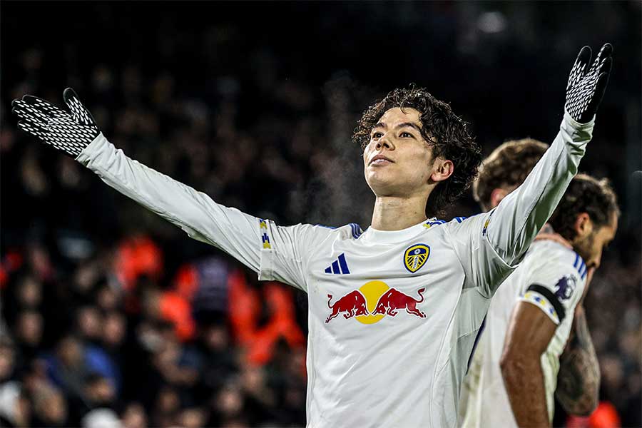 リーズの田中碧【写真：ZUMA Press/アフロ】