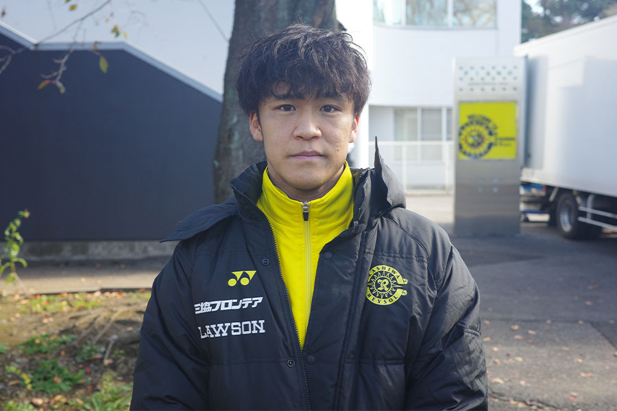 今季途中から柏に加わった小西雄大【写真：FOOTBALL ZONE編集部】