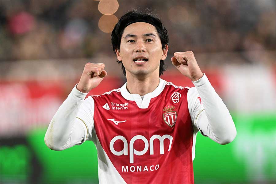 モナコの南野拓実【写真：ZUMA Press/アフロ】