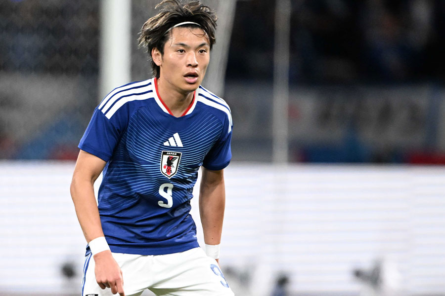 日本代表の町野修斗【写真:徳原隆元】