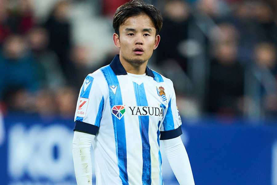 ノーゴールが続く久保建英【写真：Getty Images】