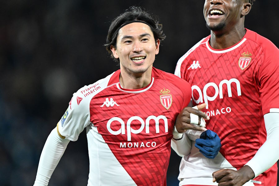 モナコでプレーする南野拓実【写真：Getty Images】