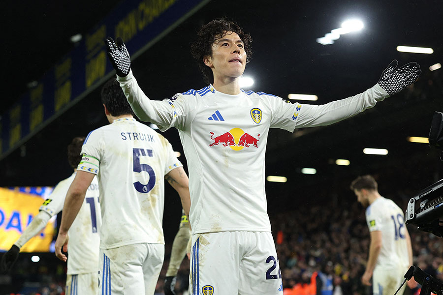 田中碧が後半アディショナルタイムに劇的ゴール【写真：ロイター】