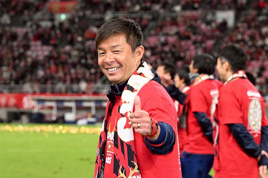 鹿島を優勝に導いた鬼木達監督【写真:徳原隆元】